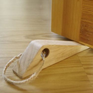 Door Stopper in edge Shape made in Wood