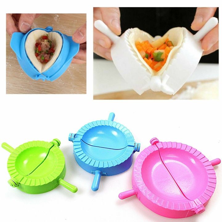 Set 3 DUMPLING MOLDS -Dough Press, Meat Pie PASTRY SEALER -Samosa, Pasty Cutter