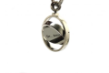 Customized Name/Logo Globe Metallic 360 Rotatable Keychain For, Car Key Ring, Business Key Ring. 