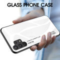 Quiberk for Samsung Galaxy A32 4G Tempered Glass Hard Case Gradient Color Back + Soft Frame Shockproof Phone Cover. 