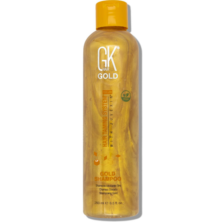 GK Hair Gold Shampoo 250ml – Daily Shine Boost with Floral Fragrance | For Men & Women | Sulfate-Free | Imported USA