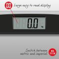 Salter 9208 BK3R Compact Glass Electronic Scale, Bathroom, 180 Kg Max Capacity, Easy Read, Step On, Toughened Glass Platform, Minimalist Design, 300 mm x 250 mm, Black/Clear. 