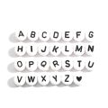 100Pcs Letter Beads Round Letter Alphabet Beads Acrylic Beads DIY Jewelry Making Bracelet Necklace Accessories. 