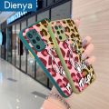 dienya For OPPO A94 OPPO Reno 5 Lite OPPO F19 Pro OPPO Re Case Fashion Tide Bear Thin Frosted Transparent Cover Lens Camera Protect Edge Full Cover Casing Hard Cases. 