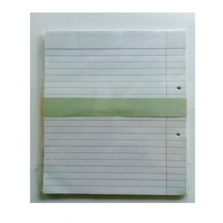 100 sheets-Single side broad lines-Assignment Papers- Two Hole Punched with Margin