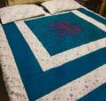 Embroidered Patch Work King Size BedSheet - High Quality - Cotton Double Bedsheet Embroided.... 