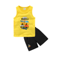 Kidsntees Pack of Printed Sando T-Shirt + Short for Boys - Premium Printed Sando T-shirts For Teen Boys & Girls - High Quality T-shirt For Toddler Boys & Girls - 100% Cotton, High-Quality DTF Prints, Ages 6 Months to 12 Years, Free Delivery. 