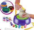 Pottery Wheel Pottery Studio Kit Educational Toy DIY Toy with Clay for Kids Air Dry Sculpting Clay and Craft Paint kit for Kids Educational Toy for Kids. 