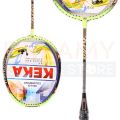 Keka Nano-Carbon 533 Professional Badminton Racket Set | World-Class Performance | No-Joint Carbon Frame | Smash Power. 