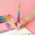 01 Pc LIQUID GLITTER BALL POINT GLITTER GEL PEN Fairy Stick Ballpoint Pen Glitter Liquid Sand Pen Bling Rainbow Dynamic Crystal Ball Pen Gel Ink Pen Student Pen Rollerball Pens for Women Girl Gift Stationery School Office Supplies. 