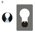 Portable Ultra-thin Mini LED Wallet Pocket Credit Card Size Lamp Night Light. 