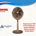 Royal Fan Louver Pedestal Fan Standing Fan Copper 14 inch. 