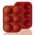 Half Sphere Silicone Ball Mold 6 Cavity Medium Size. 