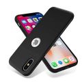 iPhone XS Max Soft Silicone Back Cover Black Slim Shockproof Protective Case. 