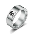 European and American Anime Peripheral One Piece Luffy Straw Hat Logo Ring White Beard Pirates Logo Ring. 