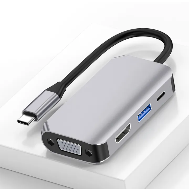 Cross-Border%20type-c%20Docking%20station%20%20%20Expansion%20usb%20Cable%20Seperater%20Rpm%20hdmi%20vga%20hub%20Hub%20Multi-Function%20Wired%20-%20Image%203
