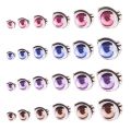 5 Pair Boy/Girl Long eyelashes Decals Glass crystal Eye Chips Paper Cartoon Eyes Stickers Anime Figurine Doll Face Organ Paster. 