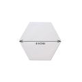 1 Piece Of 4X4 Inches hexagon Canvas For Painting - 4 x 4 hexagon Canvas Board. 