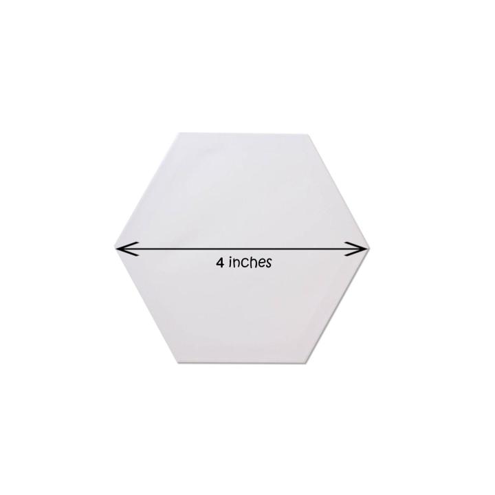 1 Piece Of 4X4 Inches hexagon Canvas For Painting - 4 x 4 hexagon Canvas Board