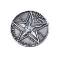 Cosplay Coin TV Show Fans Lucifer Morningstar Satanic Pentecost Commemorative Coin Badge Halloween Metal Accessories Prop Coin. 