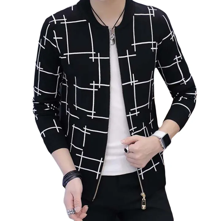 Great Men's Classical Jacket - Winter Skin Thick Leather Jacket - Autumn Zipper (TM3)(F100)