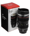 Camera Lens Shape Coffee Tea Mug with Lid - 350 ml. 