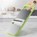 5 in 1 Multifunctional Stainless Steel Vegetable Cutter & Mandoline Slicer, Grater, Interchangeable Blades & Hand Protectors for Quick & Easy Kitchen Prep, Perfect for Onion, Potato, Salad & More – Compact & Efficient Gadget Ramzan Special - Malahim Store. 
