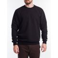 Black Plain Cotton Fleece Full Sleeves Sweat Shirts & Hoodies For Men. 