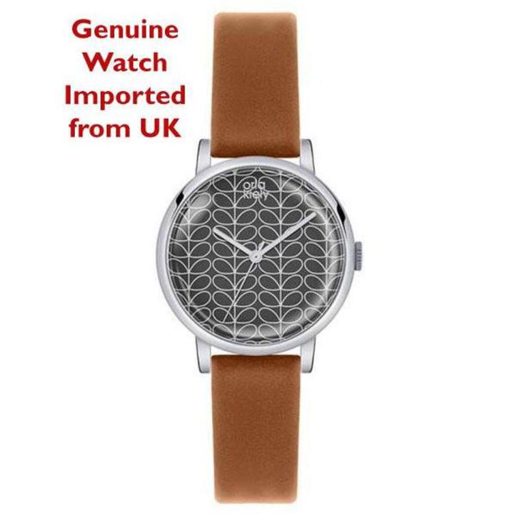 Orla Kiely Patricia OK2031 Women Brown Leather Band Watch