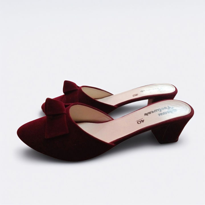 Velvet Pumps Shoes for Girls and Women – Comfortable Long