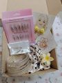 eid gifts for girls basket - eid basket for girls - eid gifts for girls- eidi basket for girls - Eidi Basket with Jewelry, Makeup & Keychain. 