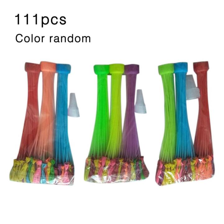 New NYT 111 Pc Multicolor Fat Fill Water Balloon Balloon Bomb For ummer Outdoor-Multicolor