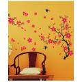 Blossom Birds Wall Sticker Mural  Wall Art Decal  DIY Pastoral Style Wall Decals for Living Room and Bedroom TV Background. 