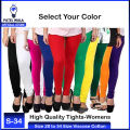 Ladies Legging Tights - Lycra & Stretchable Fabric - High Quality Tights-Womens Ladies 100% Soft Cotton With Ribbed Lycra Tights Stretchable Legging Multi Colors Summer InnerWear Collection Free Size. 