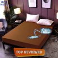 Plain 100% Water Proof Mattress Cover For King Size Bed/ Mian Nadeem Online Marketing. 