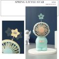 Astronaut Mini Handheld Fan Star Gradient Lights Desktop Fans Portable USB Rechargeable Fan with Mesh Cover. 