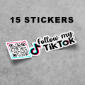 Customized Design Your Own Personalized Social TikTok, Instagram, Snapchat, Google, Bank, Facebook Stickers Decals Text Name Image Photo QR Code. 