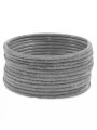 Grey | 24 pieces / 2 Dozen velvet glass bangles of all sizes ( do, sawa do, dhai). 