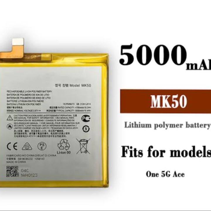 MK50 Battery Motorola Moto 5G Ace XT2113 Moto G 5G Replacement battery 5000 MAH Capacity