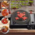 Smokeless Kitchen Grill/Kitchen + Home Stove Top Smokeless Grill Indoor BBQ, Stainless Steel with Double Coated Non Stick Surface. 