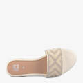 ECS Beaded Shine Flat Slippers For Women. 