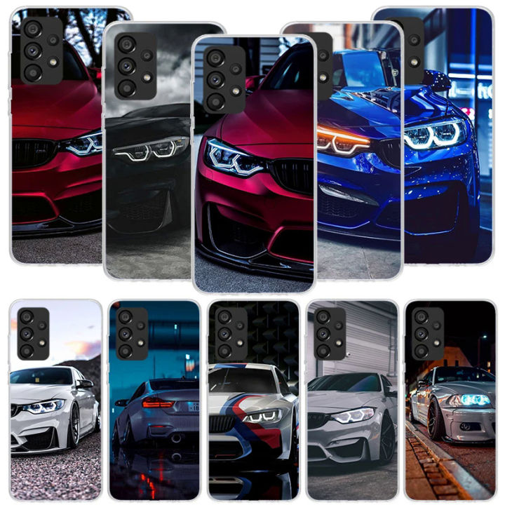 Blue Red Car for B-Bmw Phone Case For Samsung Galaxy A52 A53 A54 A12 A13 A14 A22 A23 A24 A32 A33 A34 A02S A03S A04S A72 A73 Capa PCardiaCP