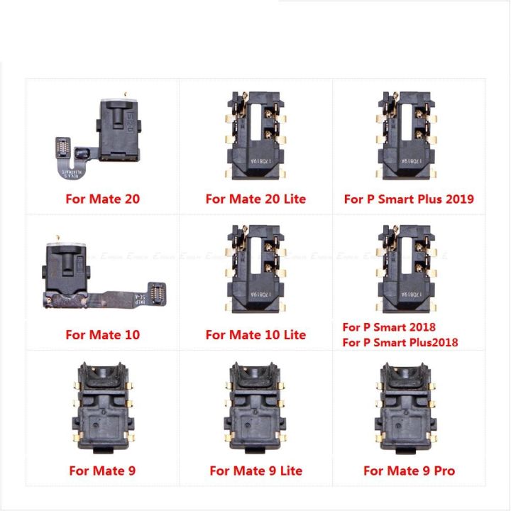 Headphone Jack Audio Flex Port Connector Parts for HuaWei Mate 20 10 9 Lite Pro P Smart Plus 2019 2018 Ear Earphone