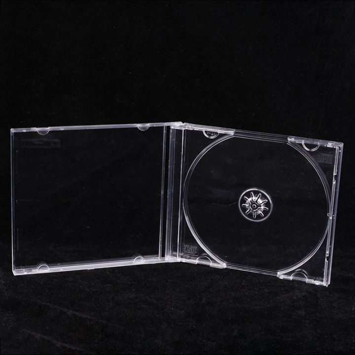 Transparent Bottom CD Box Empty CD Case PP Plastic CD Case CD Case Capacity 1-2 Discs Demoo