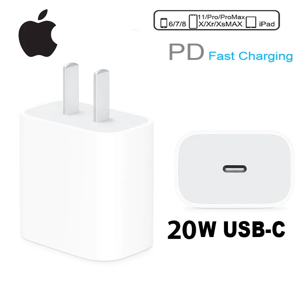 APPLE 20W USB TYPE C POWER CHARGER ADAPTER PLUG IPHONE 14 13 12