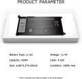 YRDD6 Laptop Battery for Dell_Inspiron 3493 3501 3582 3583 3584 3593 3793 5480 5481 5482 5485 5491 5493 5585 5590 5591 5593 5594 5598 7586  Series VM732 1VX1H（42Wh 11.4V 3 Cell）. 