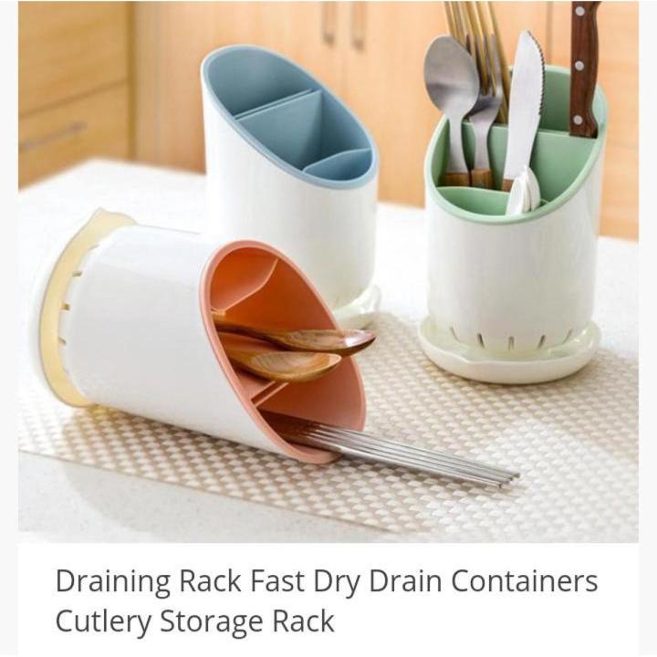 Auto Drain Kitchen Sink Cutlery, Knife, Spoon Holder with Removeable Bottom