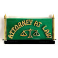 Brass Plate for Front Side of Car | Advocate Brass Plate | Attorney At Law Brass Plate. 