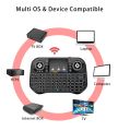 i10 Wireless Bluetooth Keyboard 7 Color Backlit Fly Air Mouse 2.4G Keyboard Remote Touchpad for ANDROID/WINDOWS/MAC OS. 