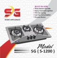AUTOMATIC STEEL 3 BURNERS AUTO 3D BUILT-IN HOB SG(Demanding Series). 